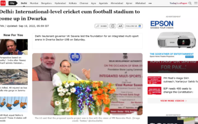 Delhi: International-level cricket cum football stadium to come up in Dwarka