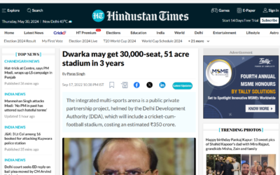 Dwarka may get 30,000-seat, 51 acre stadium in 3 years